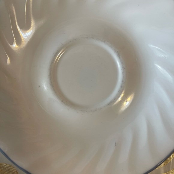 Set of 5 Corelle Corning Blue Velvet Saucers Plates 6 1/4" - Picture 4 of 5